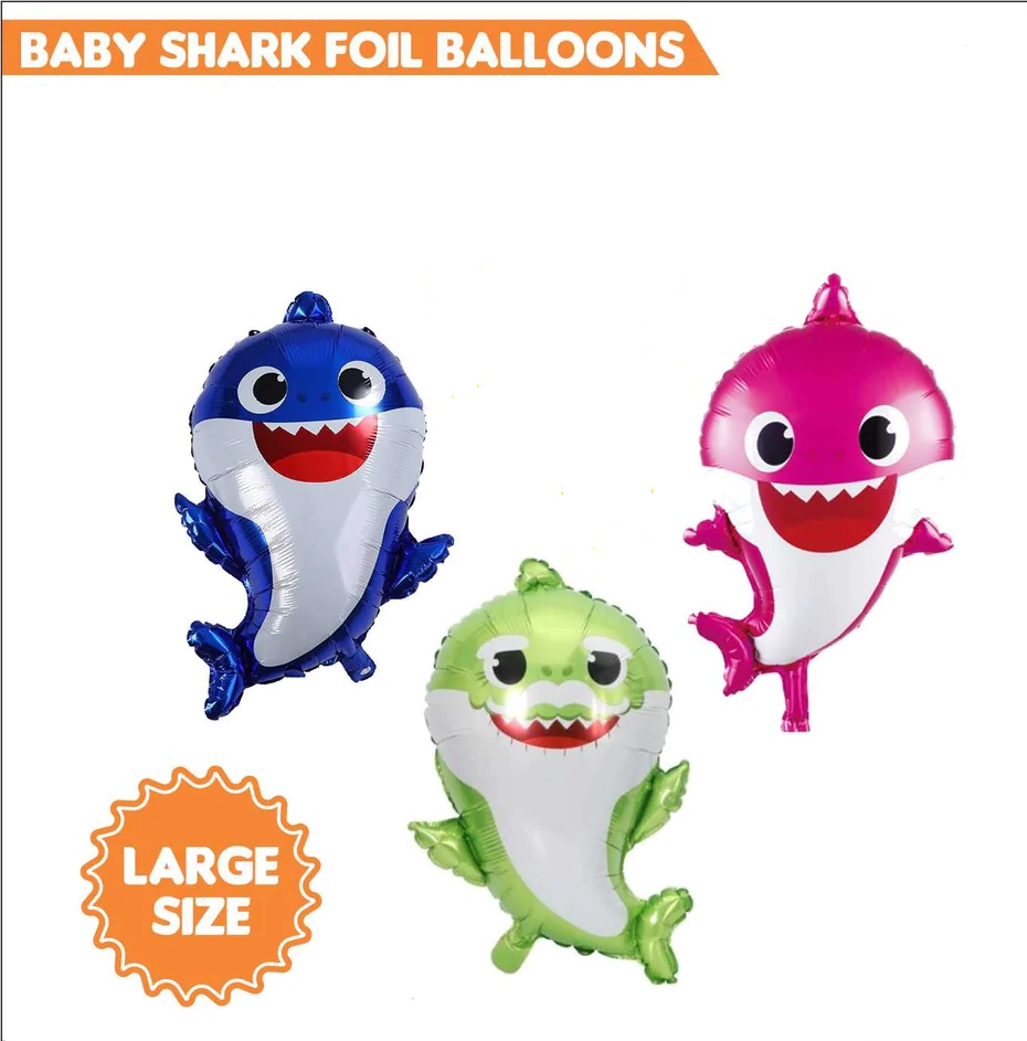 Baby Shark Balloons For Birthday Party, Celebrations and Decorations - PAK  SELLERS